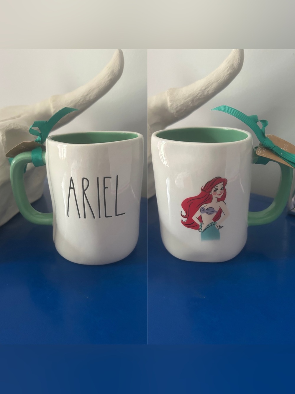 Rae Dunn Disney The Little Mermaid Ariel Double Sided Mug